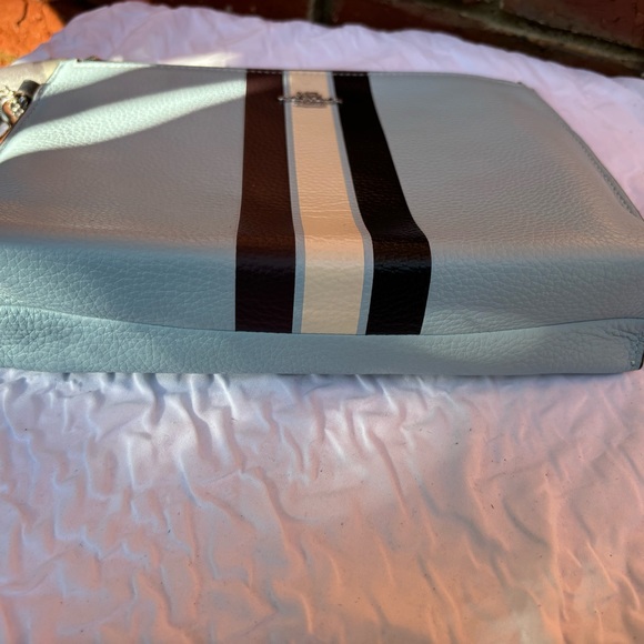Coach Blue striped wristlet Pouch - Picture 4 of 7